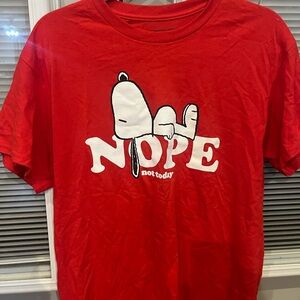 Peanuts Red Snoopy Short Sleeve Tee